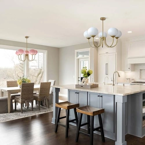 5 Light Globe Sputnik Chandelier - Dimmable