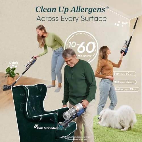 LVAC-300 - Stick Vacuum Cleaner 60 Min