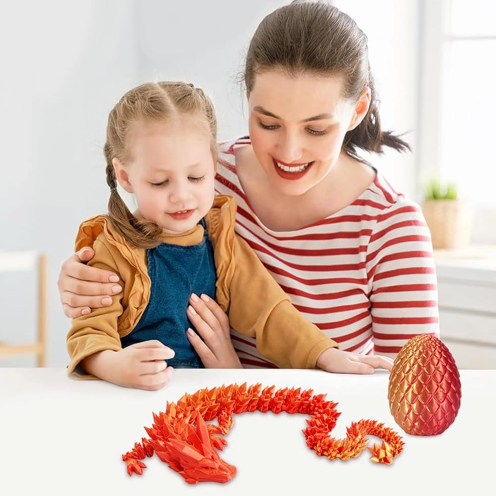 3D Printed Dragon in Egg - 2 Pack