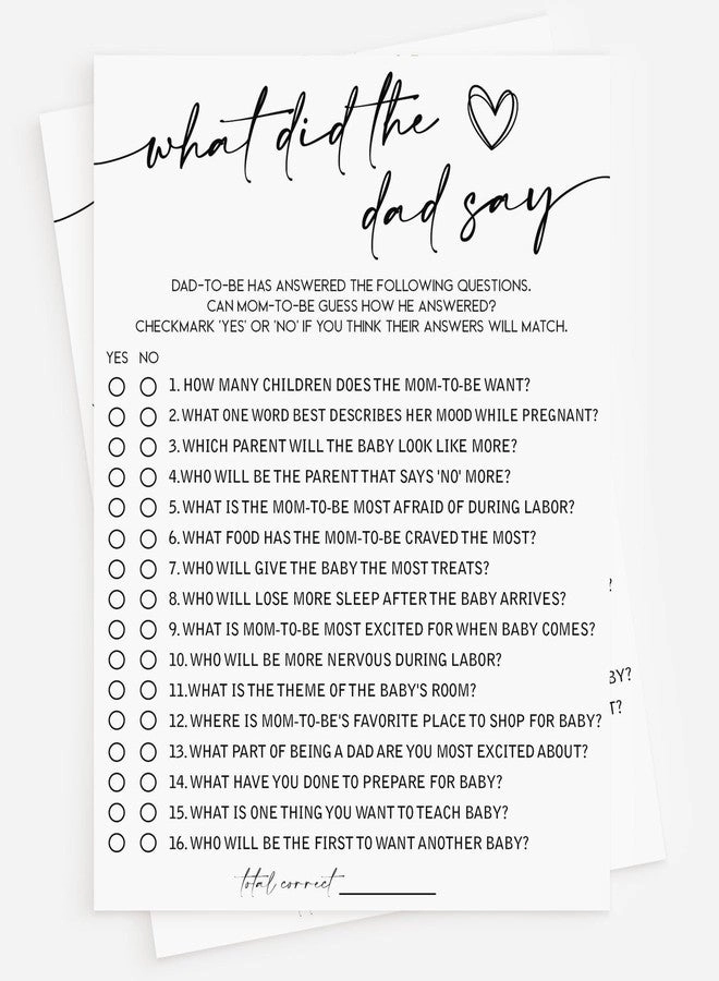 Baby Shower Who Said It? - 50-Cards Gender Neutral