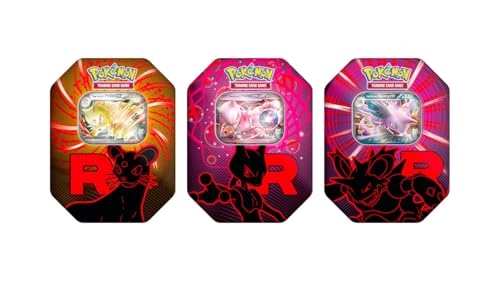 Metal Box Team Rocket 2025 - 1 Shiny Promo Card 4 Boosters