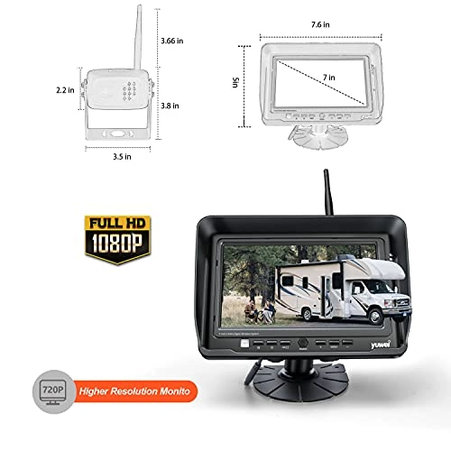 Digital Wireless Backup Camera System - Night vision Wireless 1080P