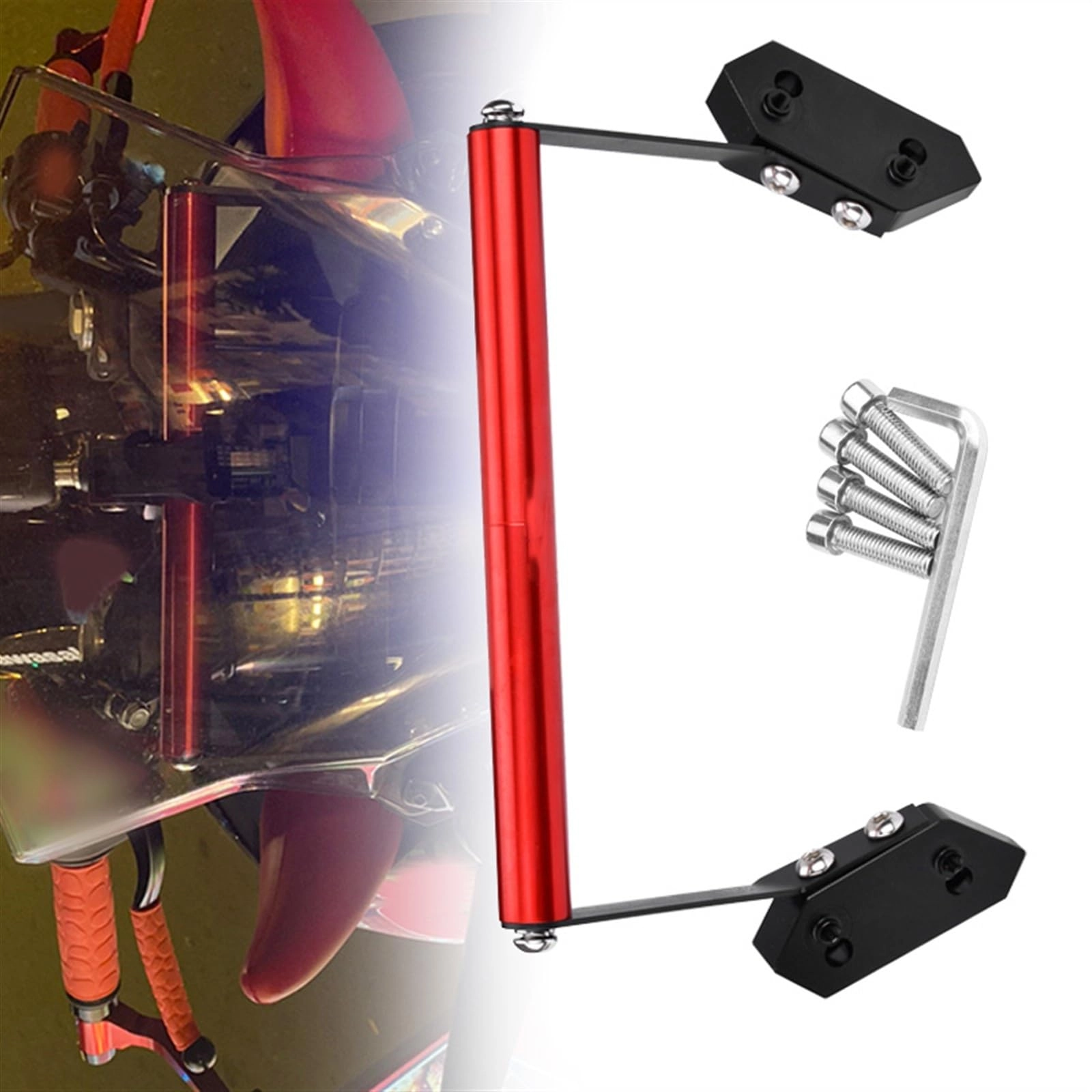 WOODEY Navigation Handlebar Bracket Extension - 350mm Ø22.2