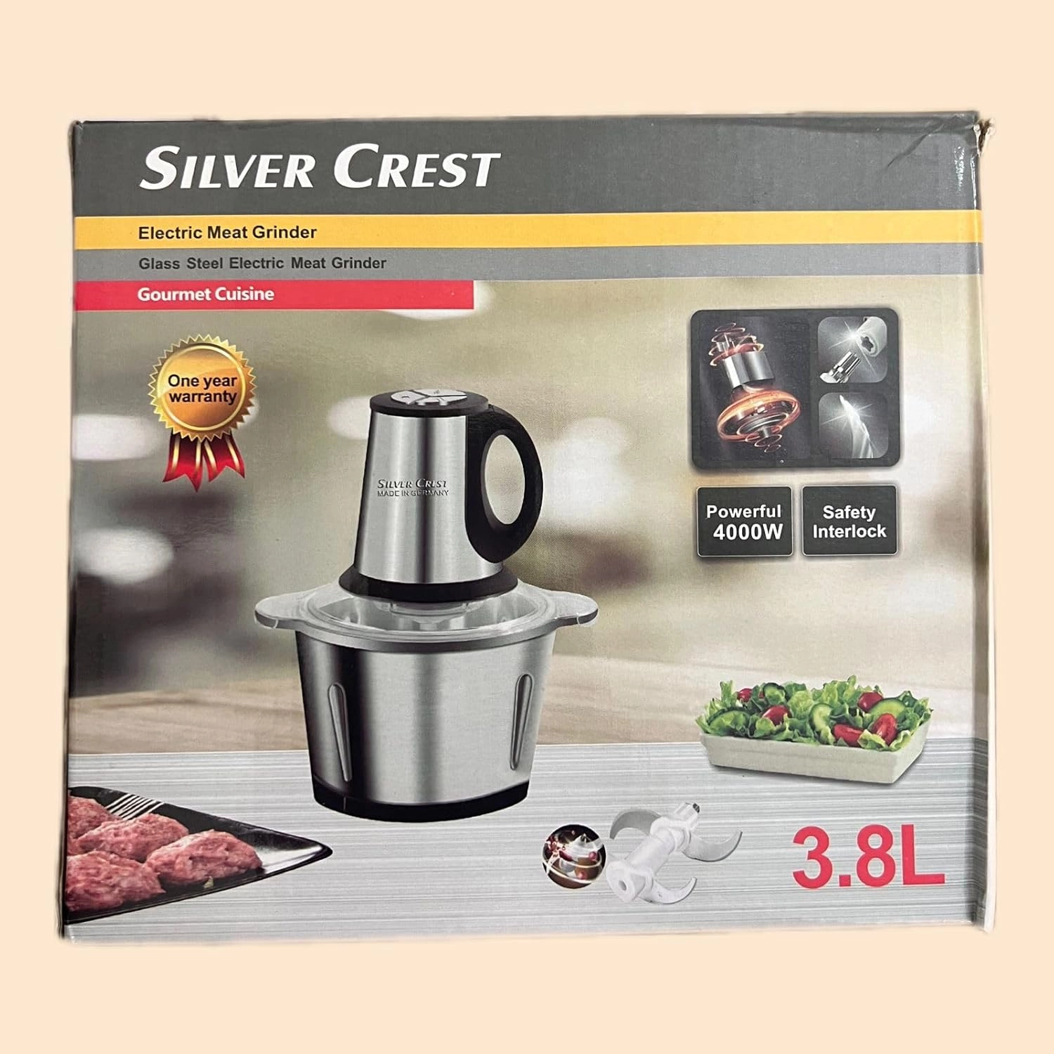 Electric Meat Grinder - 3.8L High-Power