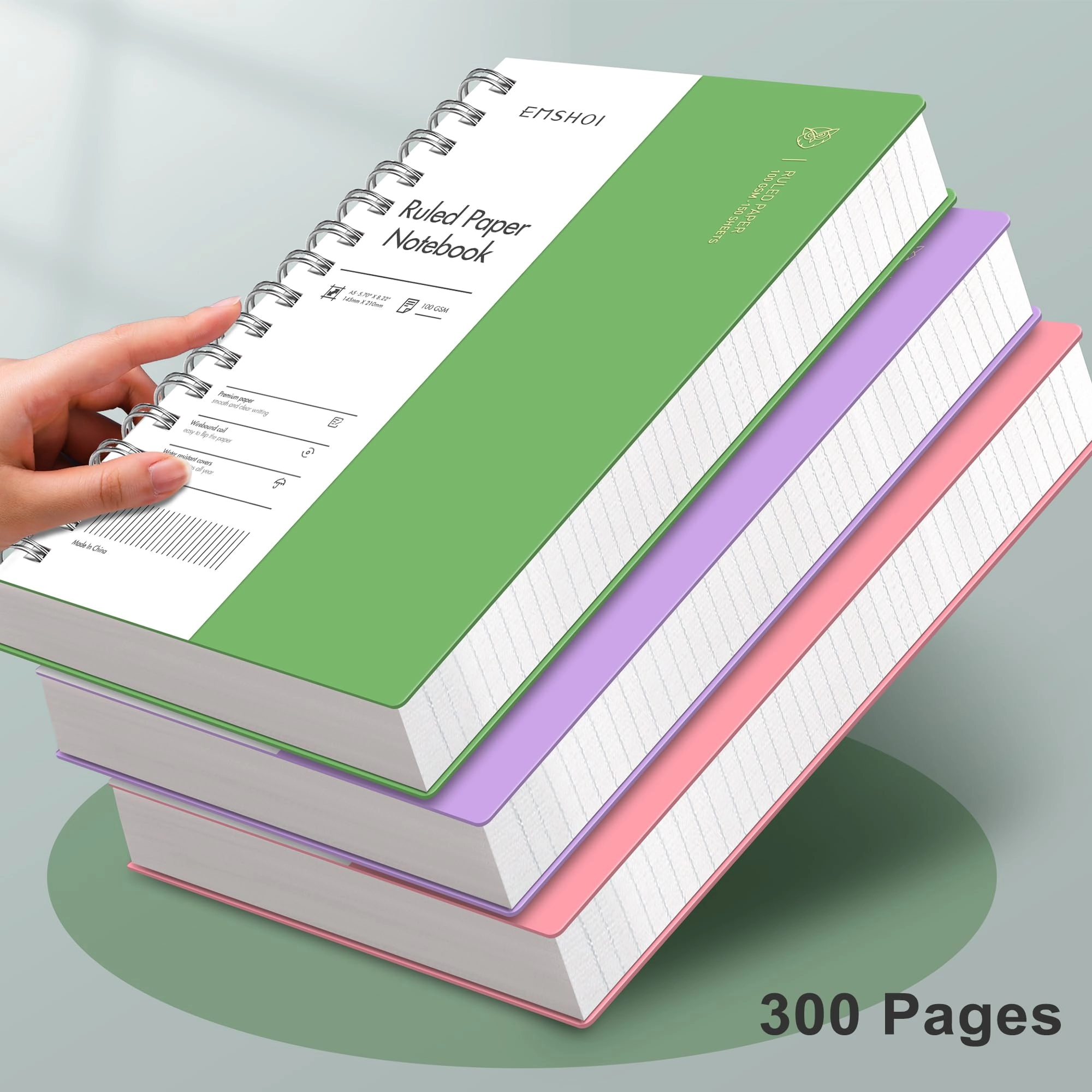 Notebook A5 Spiral - Lined 150 Sheets