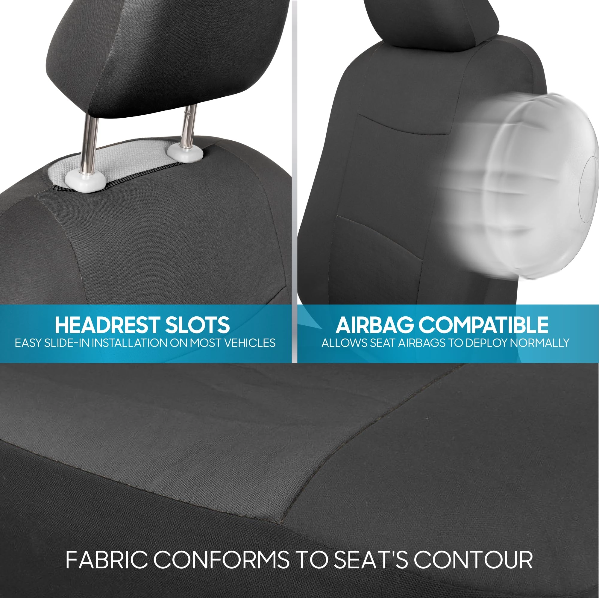 PolyPro Car Seat Covers - Solid Beige Universal Fit