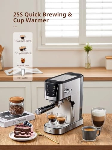 CM5104US - LED Touchscreen Americano & Milk Frothing