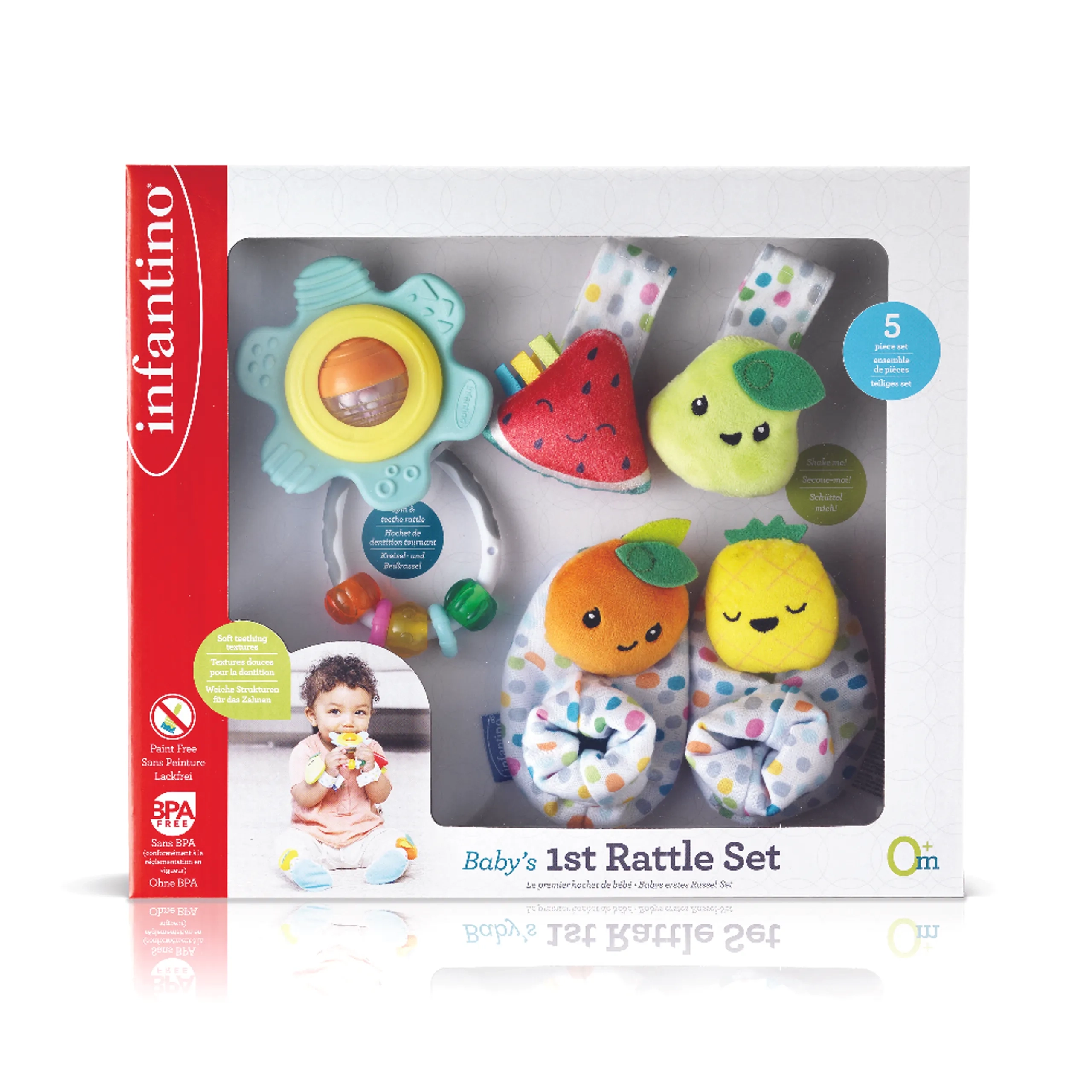 Busy Lil' Sensory Rattle And Teether - Suitable for 3 months & above