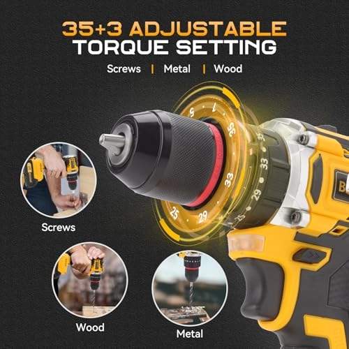 Brushless Compact Drill - 2 * 2000mAh