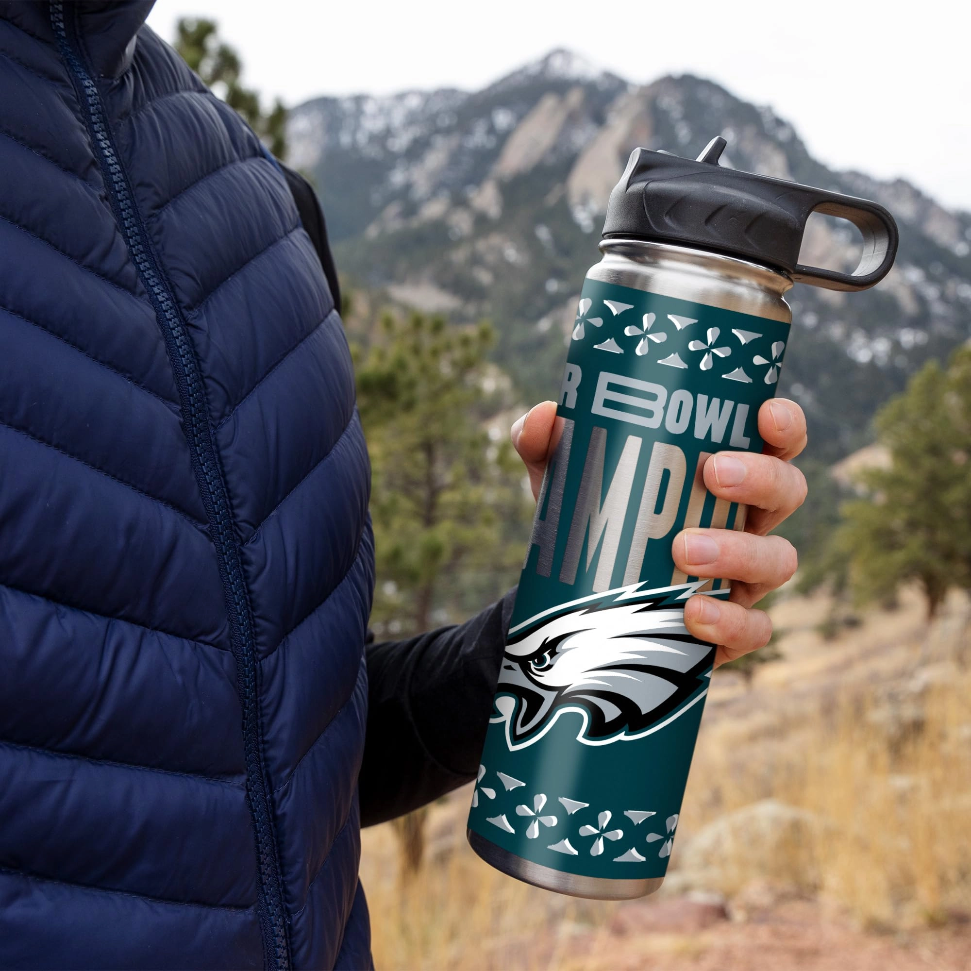 Stainless Steel NFL Football Tumbler - 650ml