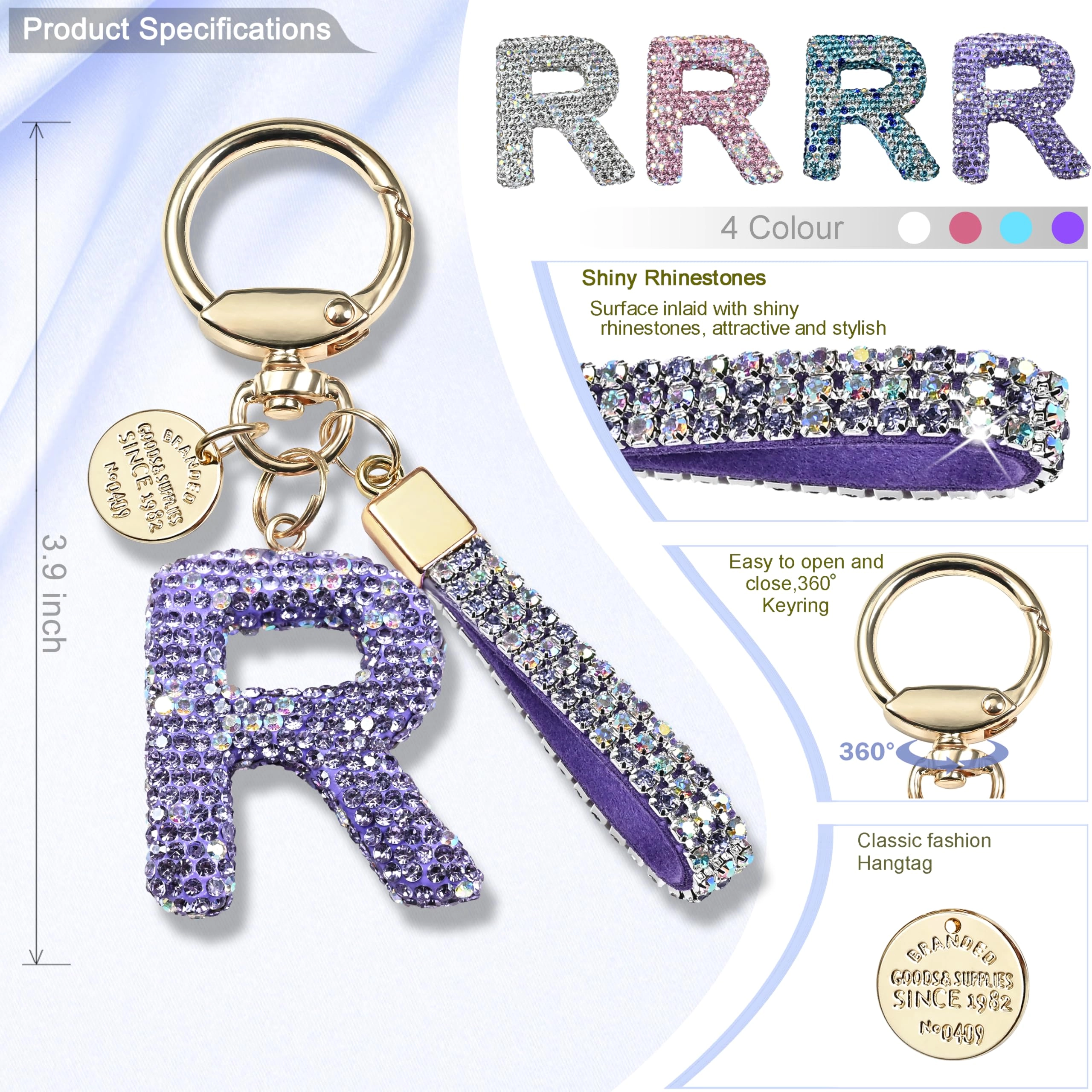 Initial Letter Keychain - Letter