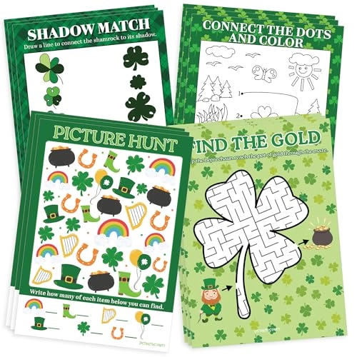 Matching + Connect The Dots + Picture Quiz + Maze - 4 years and up 50 pieces