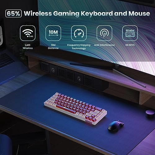 Wireless Gaming Keyboard-KB - 2.4G Wireless
