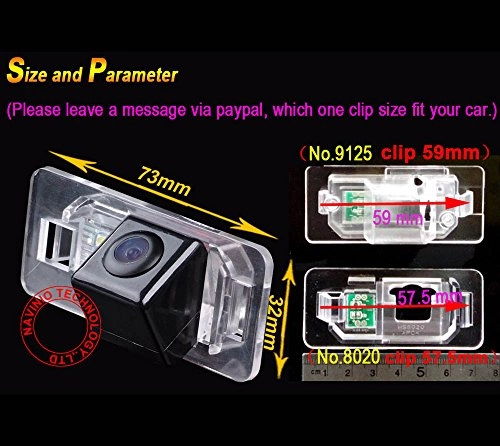 CCD car rear view camera - Night Vision Wireless 1280 x 720 pixels