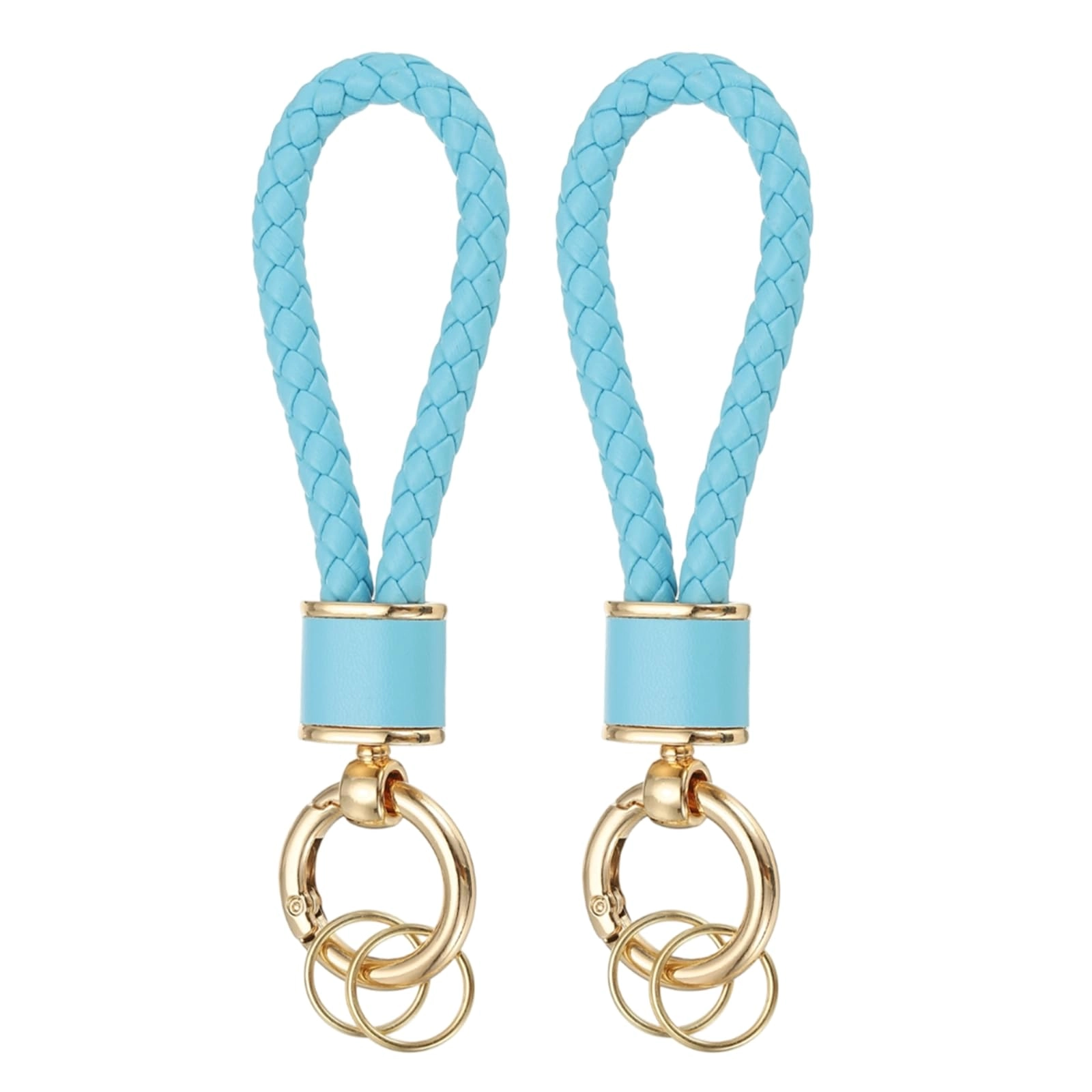 Braided Leather Keychain - Animal