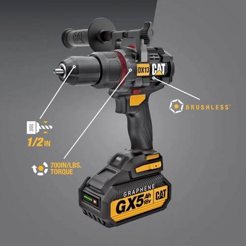 DX13B - 18V Cordless Hammer Drill + GXB5 - 18V 5Ah Graphene Battery + DXC15 - 15A Charger