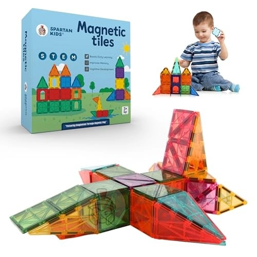 SPARTAN KIDS Magnetic Tiles - 32 pcs