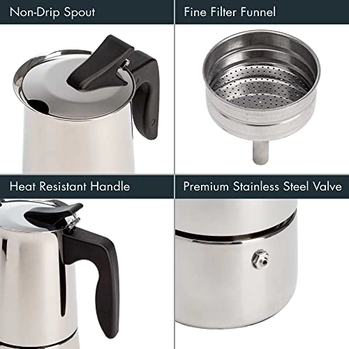 Stainless Steel Espresso Coffee Maker