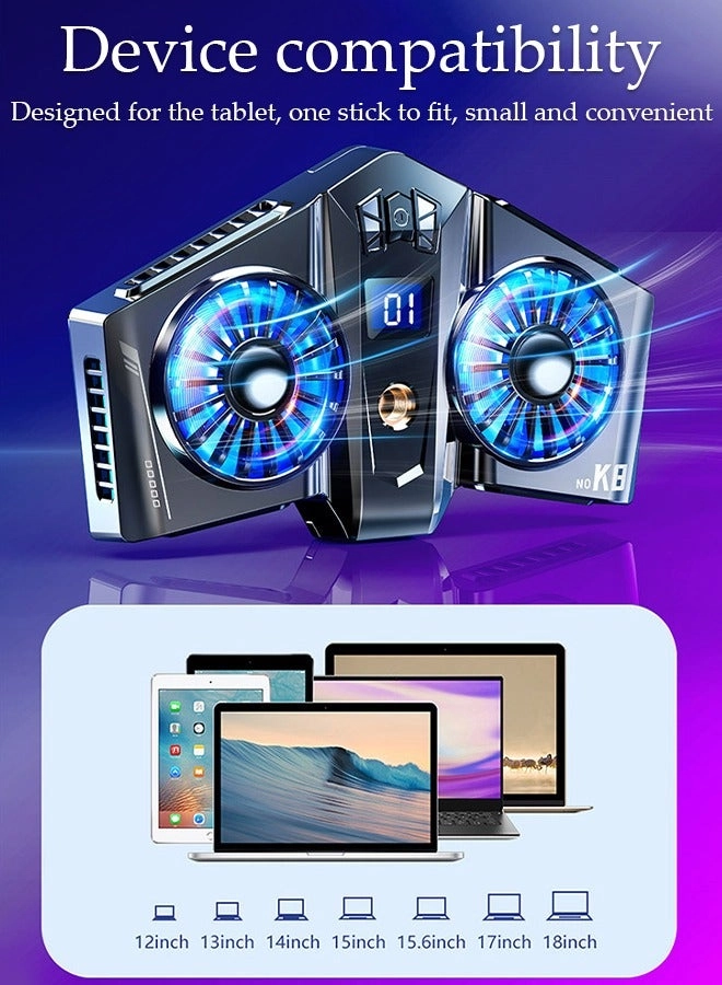 Phone Cooling Fan - Semiconductor Cooling RGB Lights