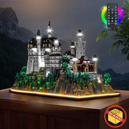 Remote Control Light Kit for LEGO Neuschwanstein Castle 21063 - Copper Line