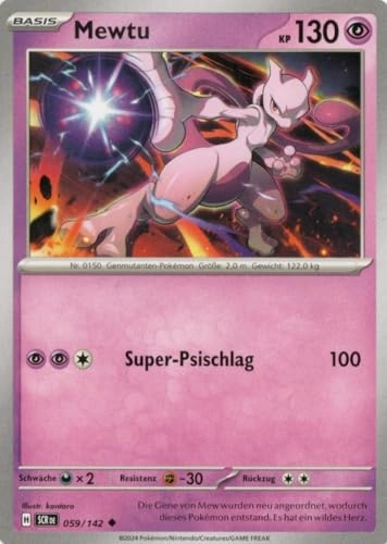 Pokemon Mewtu SCR 059 - German