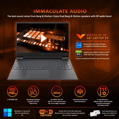 Victus 16 - 16.1'' i7-11800H 16GB DDR4 1000GB SSD