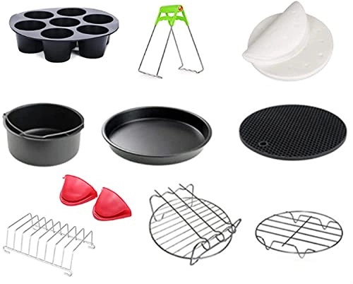 Air Fryer Accessories - High-quality carbon steel material 10pcs