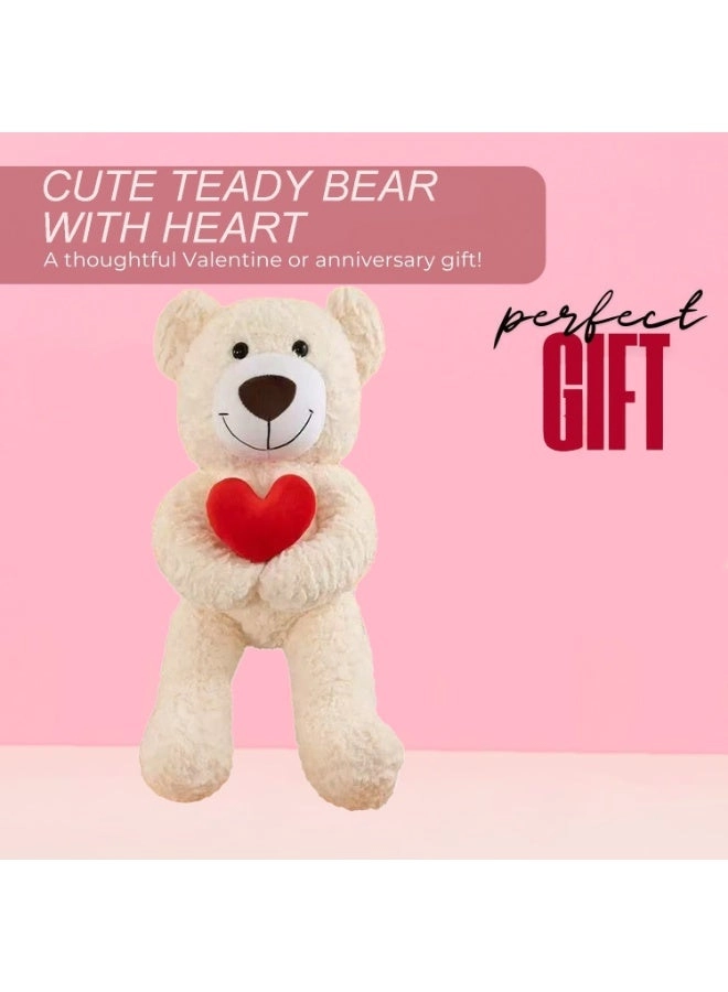 Teddy Bear Holding Red Heart - 50 cm