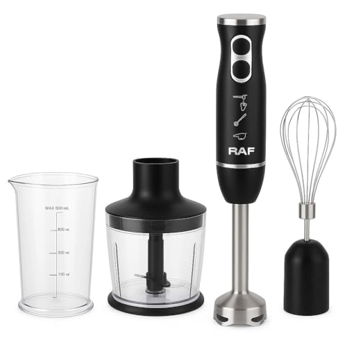 RAF 4-in-1 Hand Blender Set - 600 Milliliters 1600 watts
