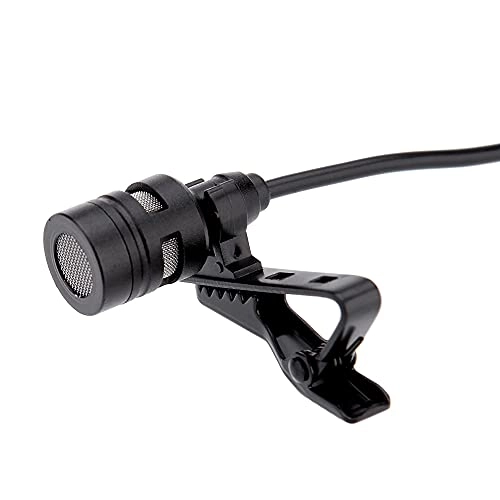 Mini Portable Clip-on Lapel Lavalier Condenser 3.5mm-Mini-Jack Microphone
