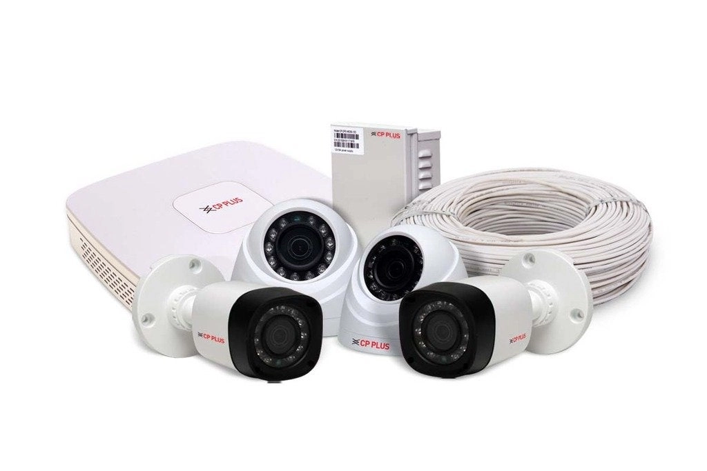 4 Channel 2 MP Universal HD DVR + Hard Drive - 2 TB + Dome Camera - 2.0 MP + Bullet Camera - 2.0 MP