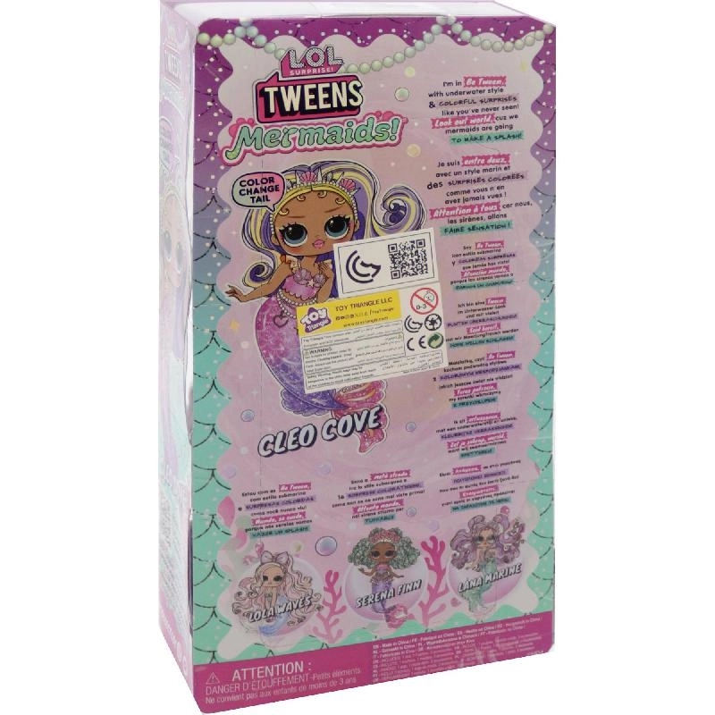 Cleo Doll - Tweens Mermaid Assorted Color Ages 3+