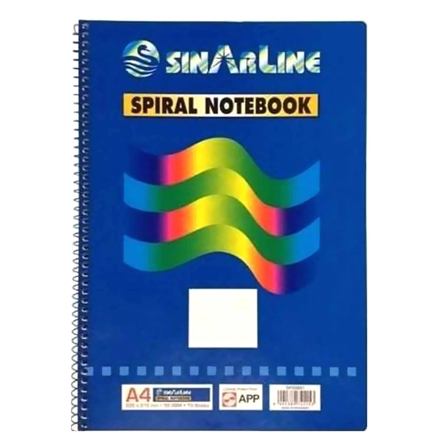 SINARLINE Spiral Bound Notebook A4 Spiral - 70 Sheets