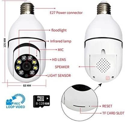 360 IP Camera - 64GB 1080p Night Vision