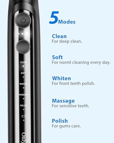 Electric Toothbrush - Ultrasonic Multi-Mode LED Display