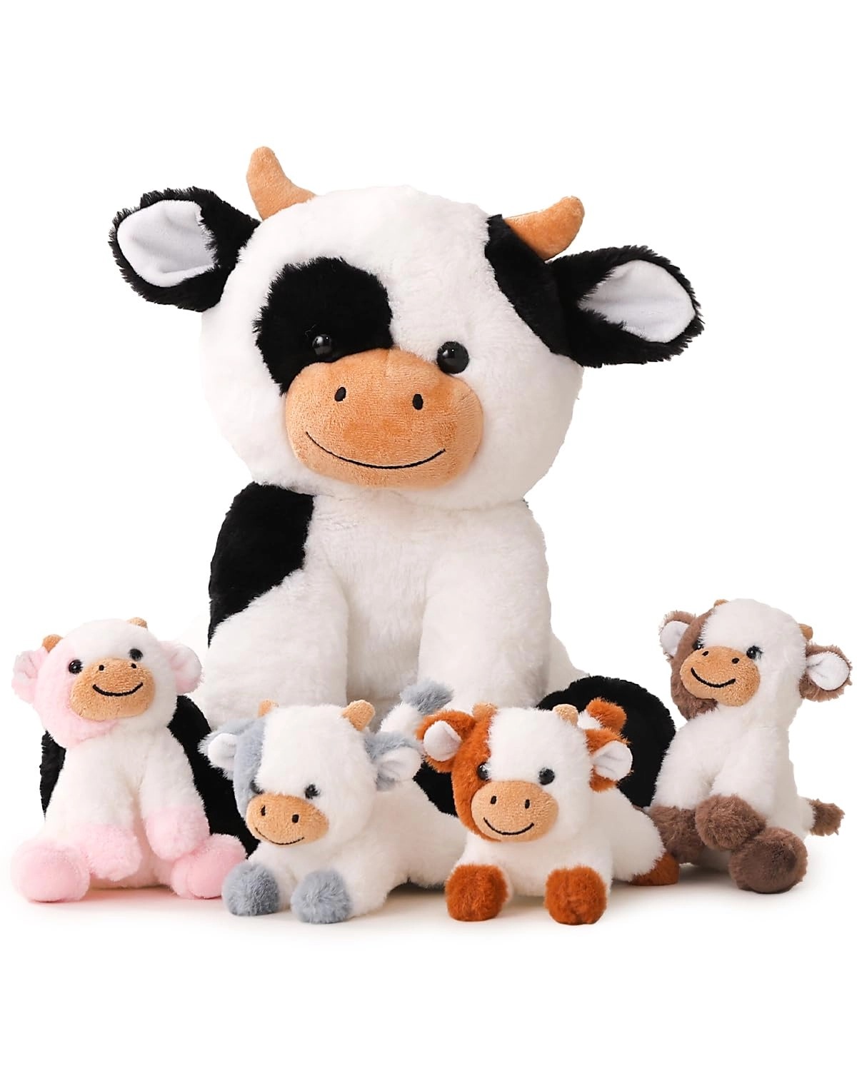 vposyako Cow Family - 5 Pieces Plush