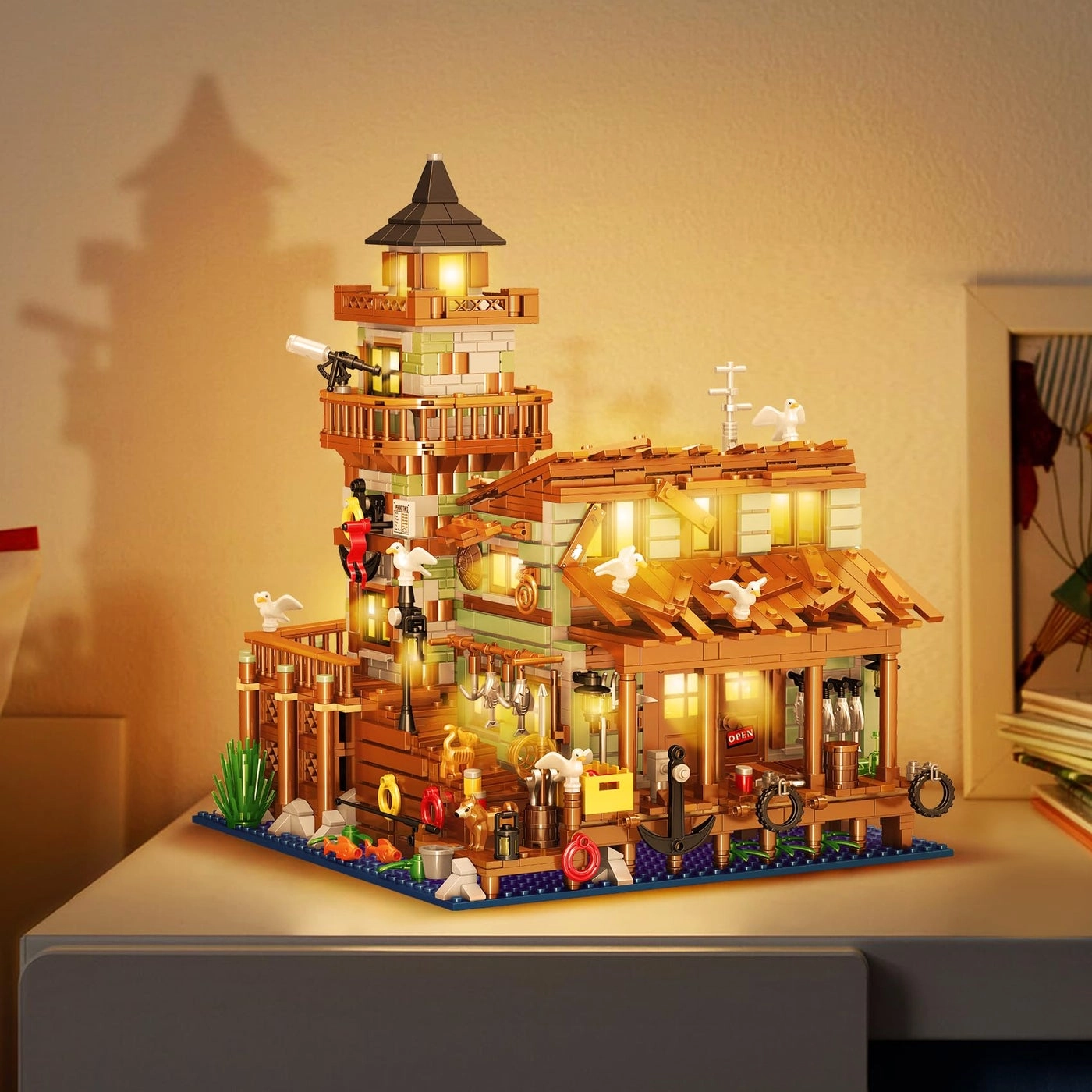 Fishing Village Wood Cabin - 1881 pcs