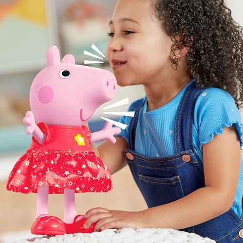 Peppa's Mud Puddle Party Doll - 30 cm Interactive German Version Ages 3+