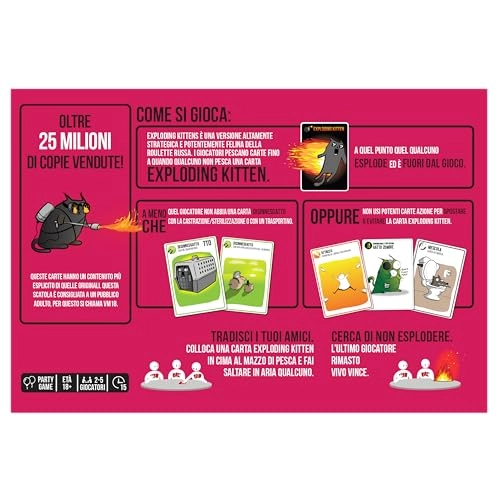 Exploding Kittens: VM18 (Italian) - Card Game