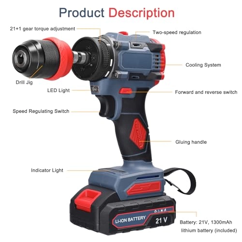 Electric Screwdriver - 1300 Milliamp Hours