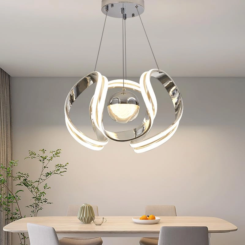 AWQOHBMQW CLVEN57 - LED ثلاثة ألوان فضي