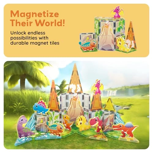 Magnet Tiles - Dinosaur 38 pcs