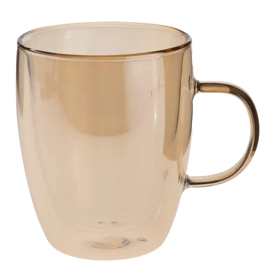 Double Wall Borosilicate Glass Mug - 2 pcs - 270 ml