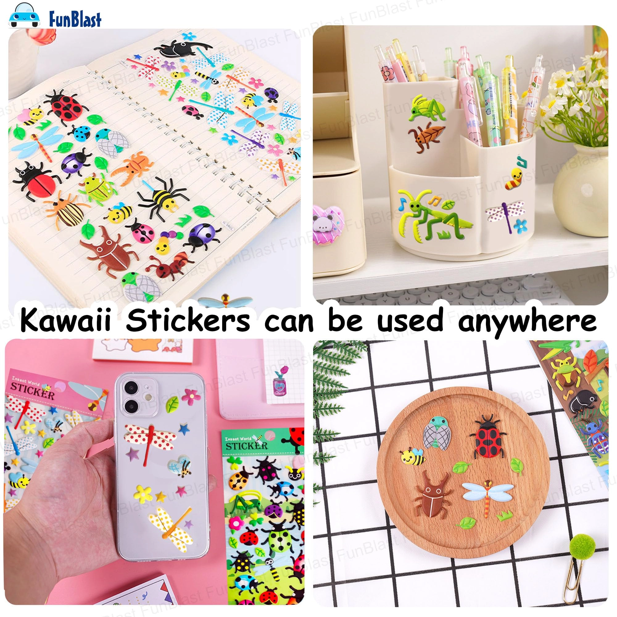 Insects World Sticker Book 150 pcs