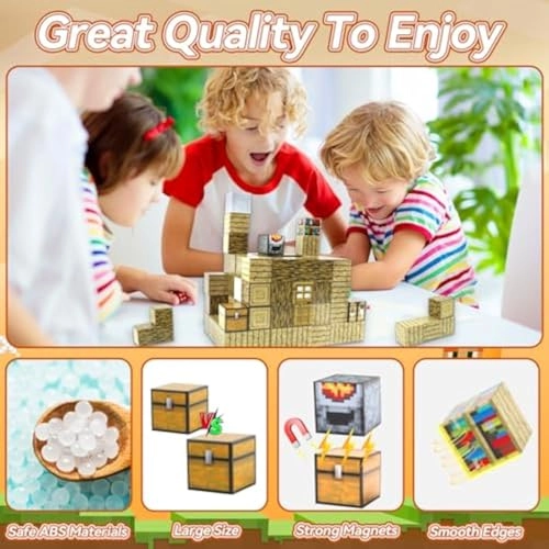 Magnetic Blocks - 80pcs Fantasy