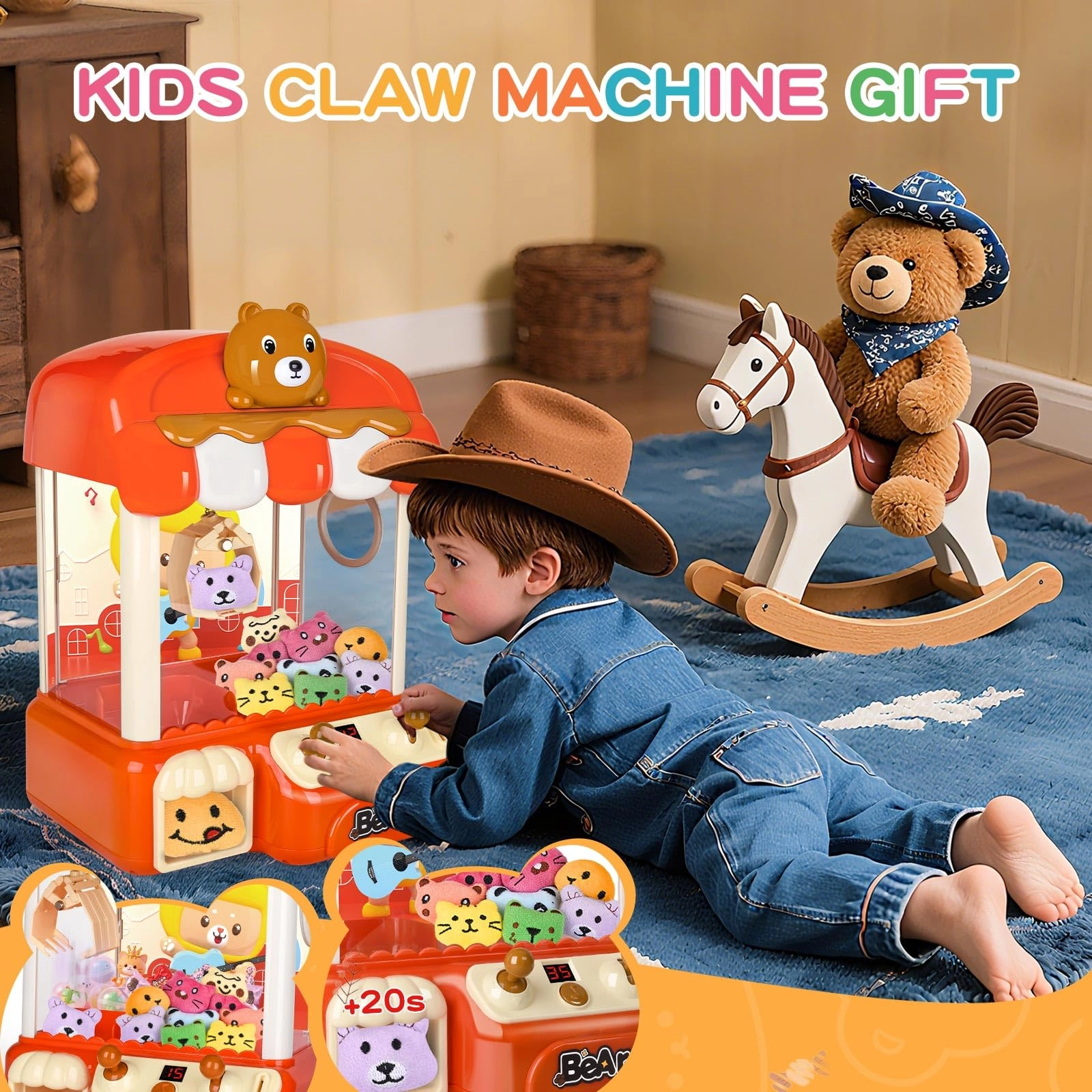 nicknack Large Claw Machine 8880C Party - 4 5 6 7 8 9 Years Old