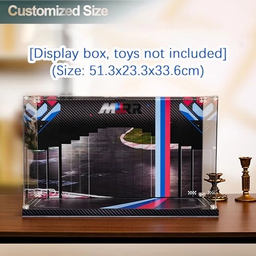 Display Case - Compatible with Lego 42130 Motorcycle M1000RR Dustproof 55 x 26 x 40 cm