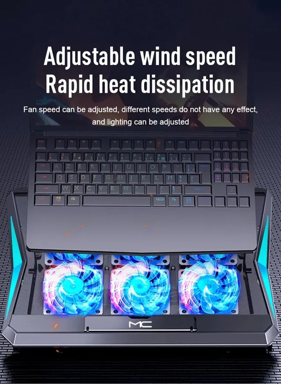 laptop cooling pad - 6 fans 18 inch