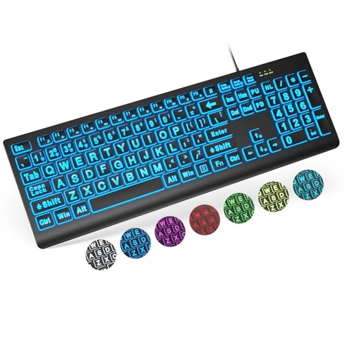 Large Print Backlit Keyboard - Standard Wired