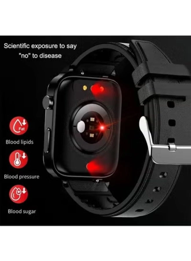 Glucose Monitoring Smart Watch - ECG Bluetooth Call SpO2
